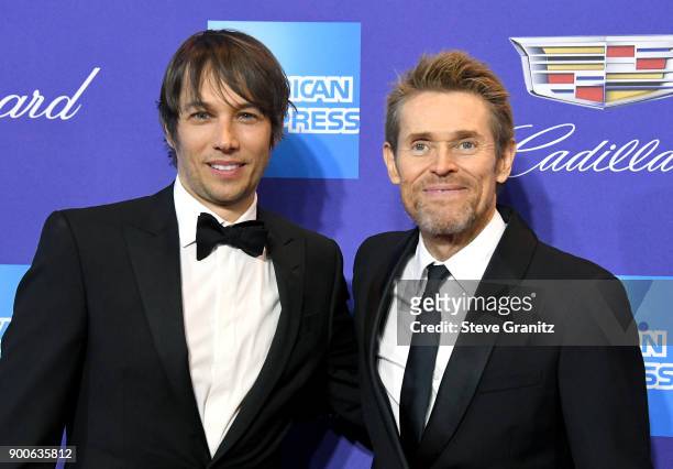 Sean Baker and Willem Dafoe attend the 29th Annual Palm Springs International Film Festival Awards Gala at Palm Springs Convention Center on January...
