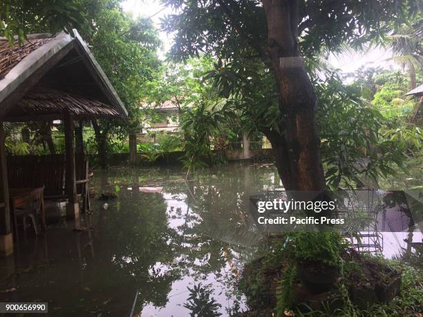 Tropical depression Agaton hits, as the first typhoon of the year. They thought it was a weak storm but it dumped more rains.