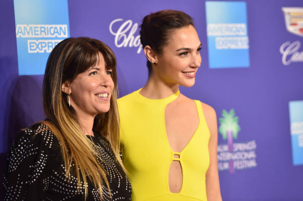 Patty Jenkins and Gal Gadot attend the 29th Annual Palm Springs International Film Festival Awards Gala at Palm Springs Convention Center on January...