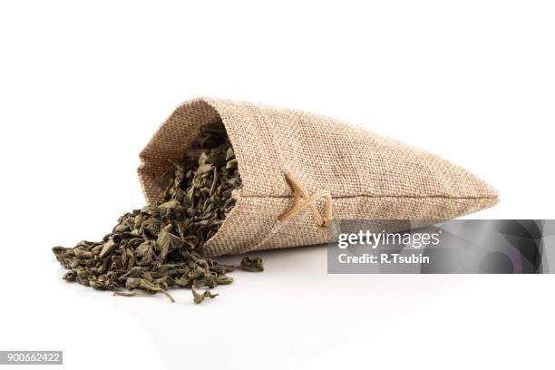 Green Tea Stack Stack Of Tea Bags Photos and Premium High Res Pictures - Getty Images