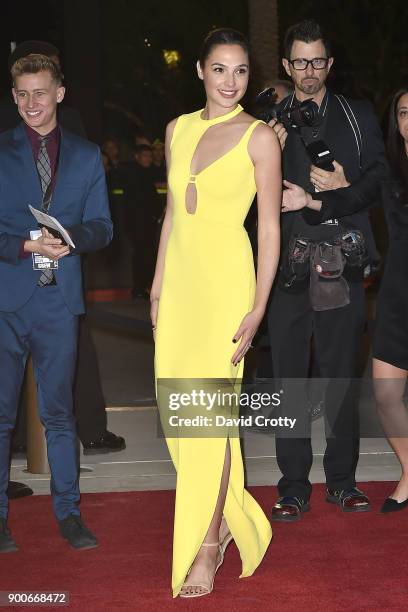 Gal Gadot attends the 29th Annual Palm Springs International Film Festival Film Awards Gala - Arrivals at Palm Springs Convention Center on January...