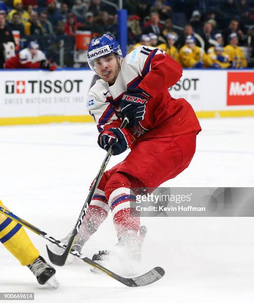 Martin Kaut of Czech Republic during the IIHF World Junior Championship against Sweden at KeyBank Center on December 28, 2017 in Buffalo, New York.