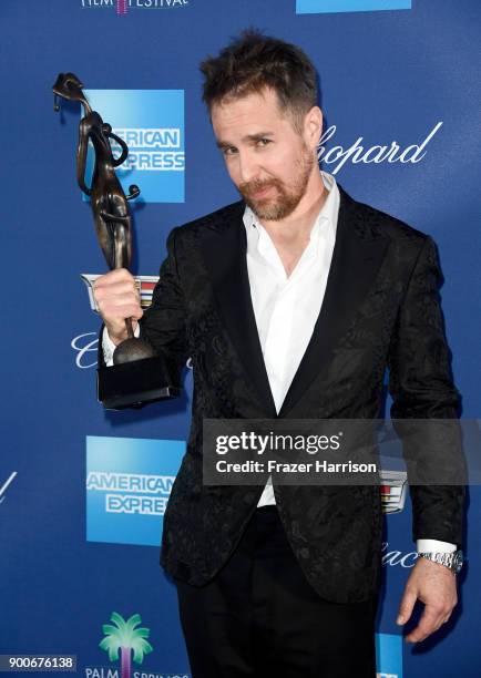 Sam Rockwell attends the 29th Annual Palm Springs International Film Festival Awards Gala at Palm Springs Convention Center on January 2, 2018 in...