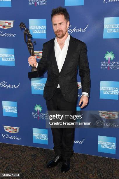 Sam Rockwell attends the 29th Annual Palm Springs International Film Festival Awards Gala at Palm Springs Convention Center on January 2, 2018 in...