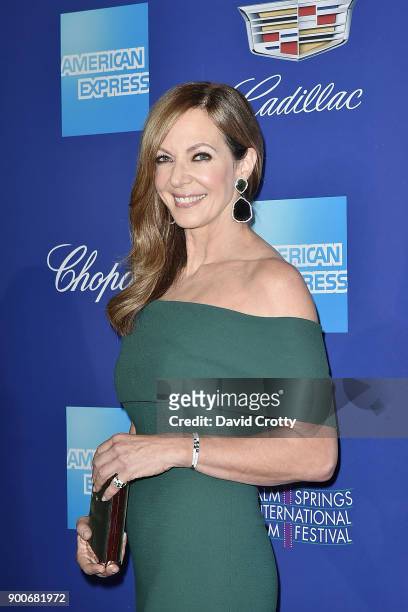 Allison Janney attends the 29th Annual Palm Springs International Film Festival Film Awards Gala - Arrivals at Palm Springs Convention Center on...