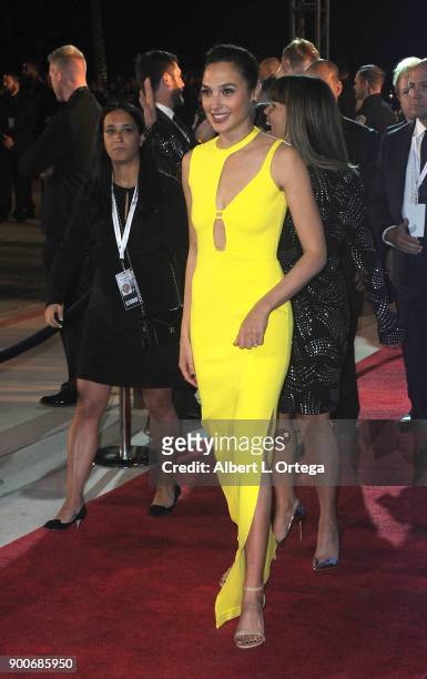 Actress Gal Gadot arrives for the 29th Annual Palm Springs International Film Festival Film Awards Gala held at Palm Springs Convention Center on...