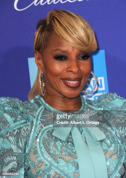 Musician/actress Mary J. Blige arrives for the 29th Annual Palm Springs International Film Festival Film Awards Gala held at Palm Springs Convention...