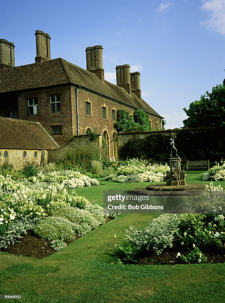 The white garden, barrington court national trust, somerset