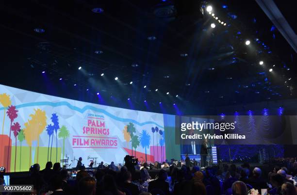 Chairman of the Palm Springs International Film Festival Harold Matzner speaks at the 29th Annual Palm Springs International Film Festival at Palm...