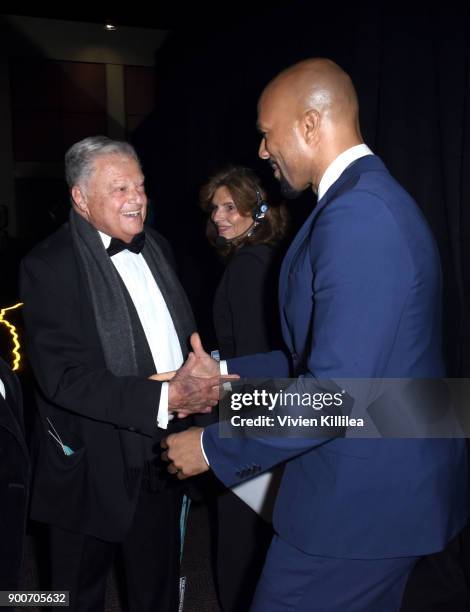 Chairman of the Palm Springs International Film Festival Harold Matzner and Common attend the 29th Annual Palm Springs International Film Festival at...