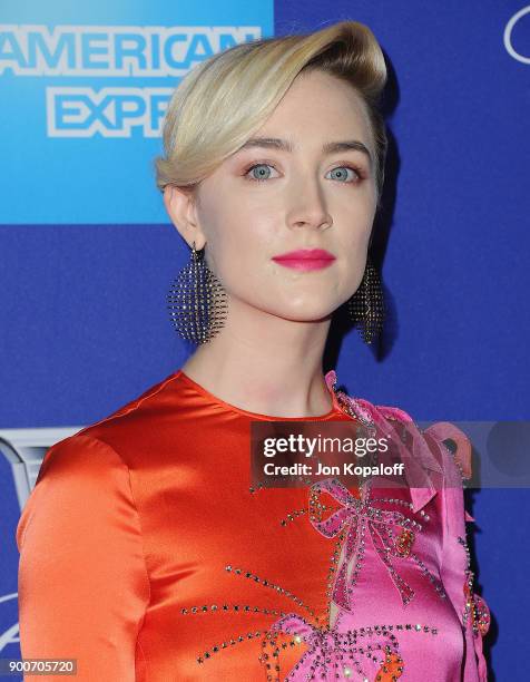 Actress Saoirse Ronan attends the 29th Annual Palm Springs International Film Festival Awards Gala at Palm Springs Convention Center on January 2,...