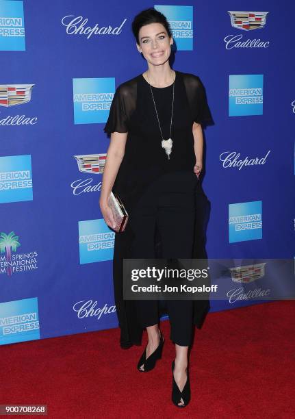 Actress Jessica Pare attends the 29th Annual Palm Springs International Film Festival Awards Gala at Palm Springs Convention Center on January 2,...