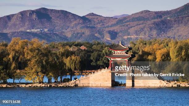 beijing summer palace - parkanlage stock pictures, royalty-free photos & images