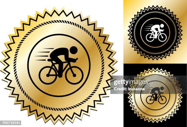 speeding bicycle. - different body types stock illustrations