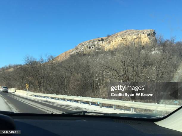 redwing minnesota bluff - brown bluff stock pictures, royalty-free photos & images