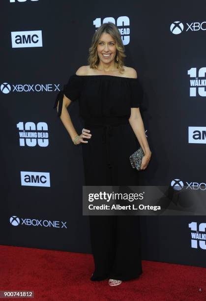 Producer Denise M. Huth arrives as AMC celebrates the 100th episode of "The Walking Dead" held at The Greek Theatre on October 22, 2017 in Los...