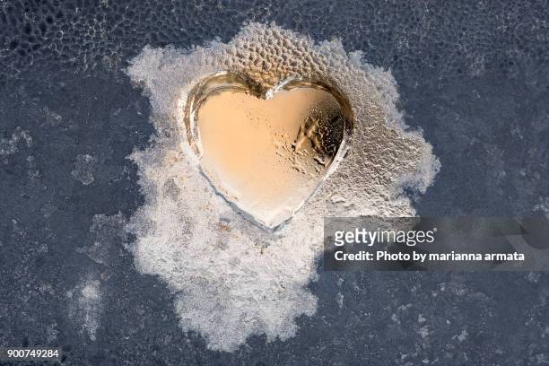 iced heart - opal card stock pictures, royalty-free photos & images