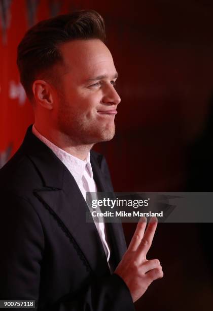 Olly Murs during The Voice UK Launch photocall held at Ham Yard Hotel on January 3, 2018 in London, England.