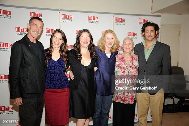 The family cast members John Glover, Kelli Barrett, Ana Gasteyer, Jan Maxwell, Rosemary Harris and Reg Rogers attend a photo call for "The Royal...