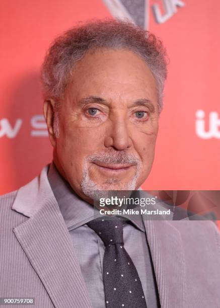 Sir Tom Jones during The Voice UK Launch photocall held at Ham Yard Hotel on January 3, 2018 in London, England.
