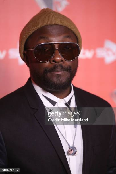 Will-i-am during The Voice UK Launch photocall held at Ham Yard Hotel on January 3, 2018 in London, England.