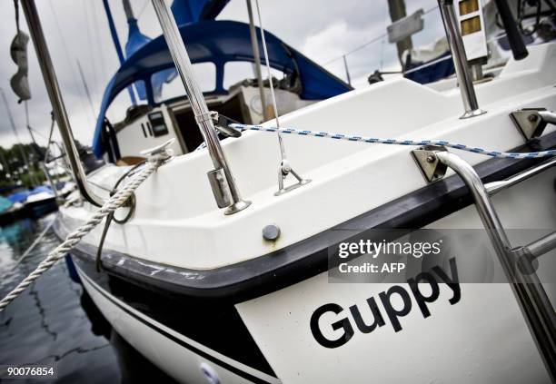 The sailboat 'Guppy' of 13 year-old sailor Laura Dekker is is seen in Maurik on August 25, 2009. Dutch child protection agents urged a court on...