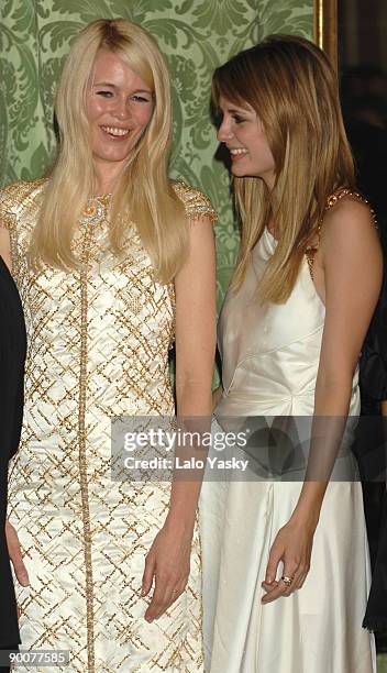 Mischa Barton and CLaudia Schiffer