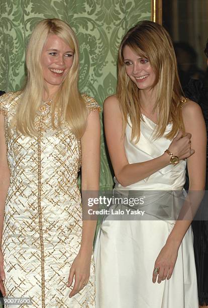 Mischa Barton and CLaudia Schiffer