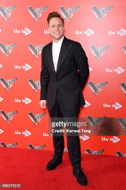 Olly Murs attends The Voice UK Launch photocall at Ham Yard Hotel on January 3, 2018 in London, England.