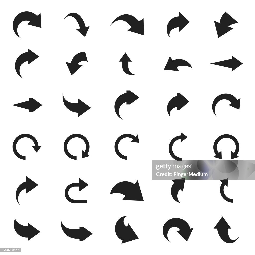 Arrow icon set