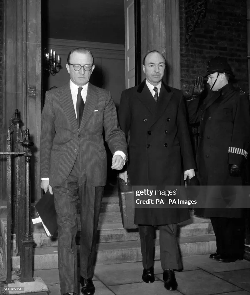 lord-carrington-first-lord-of-the-admiralty-and-john-profumo-war-minister-leaving-admiralty.webp