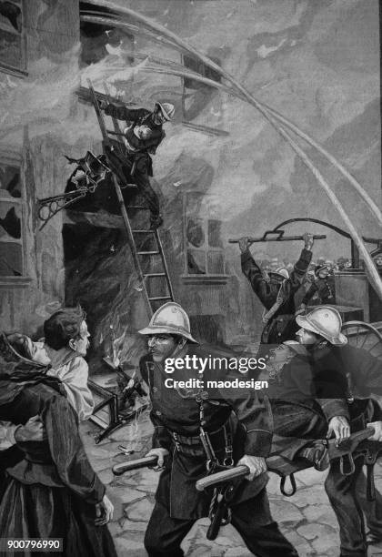 Retro Firefighting Fireman Vintage Photos and Premium High Res Pictures - Getty Images