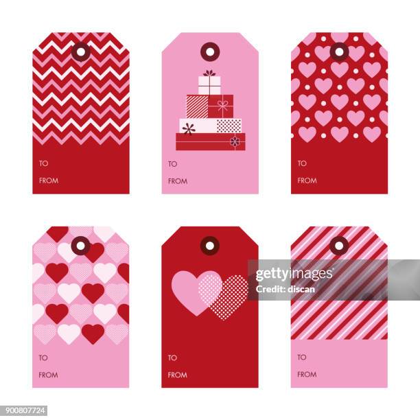 ilustraciones, imágenes clip art, dibujos animados e iconos de stock de palabra clave del conjunto de regalo de san valentín. - día de san valentín