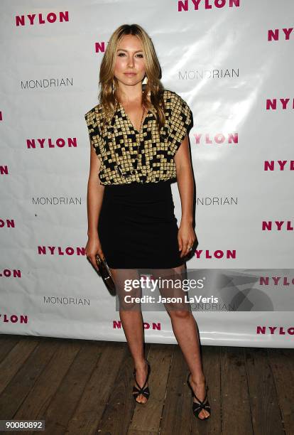 Actress Sarah Carter arrives at Nylon Magazine's TV Issue launch party at SkyBar on August 24, 2009 in West Hollywood, California.