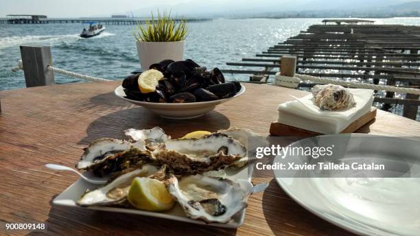 spanish local meals - ebro delta stock pictures, royalty-free photos & images