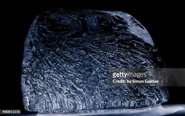extreme close up of ice - icicle macro stock pictures, royalty-free photos & images