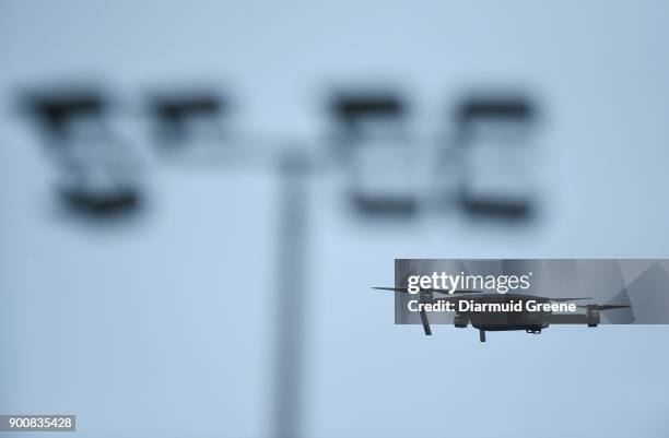 Limerick , Ireland - 3 January 2018; A drone in use during Munster Rugby squad training at the University of Limerick in Limerick.