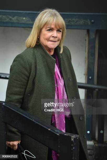 Linda Robson seen at the ITV Studios on January 3, 2018 in London, England.