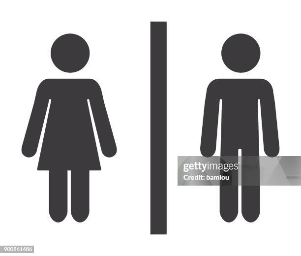 bad gemischten symbol - restroom sign stock-grafiken, -clipart, -cartoons und -symbole