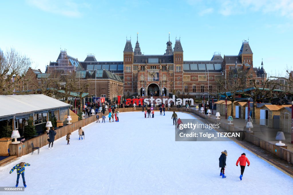 Winter in Amsterdam at the Rijksmuseum