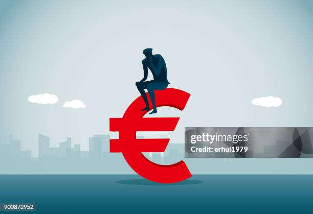 business - looking defeated stock illustrations