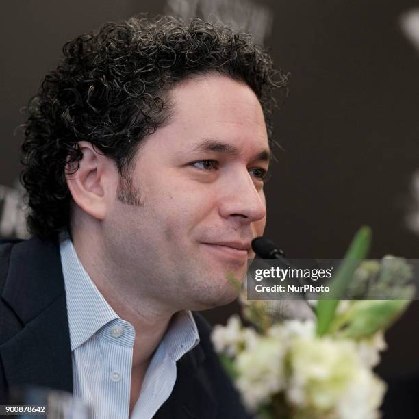Venezuelan conductor Gustavo Dudamel presents the Formentor Sunset Experience at Barcelo Torre de Madrid Hotel on January 3, 2018 in Madrid, Spain.