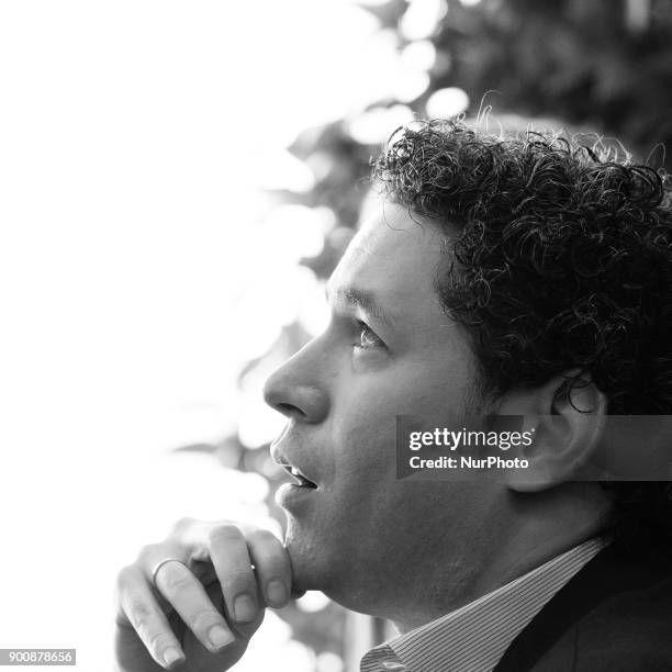 Venezuelan conductor Gustavo Dudamel presents the Formentor Sunset Experience at Barcelo Torre de Madrid Hotel on January 3, 2018 in Madrid, Spain.