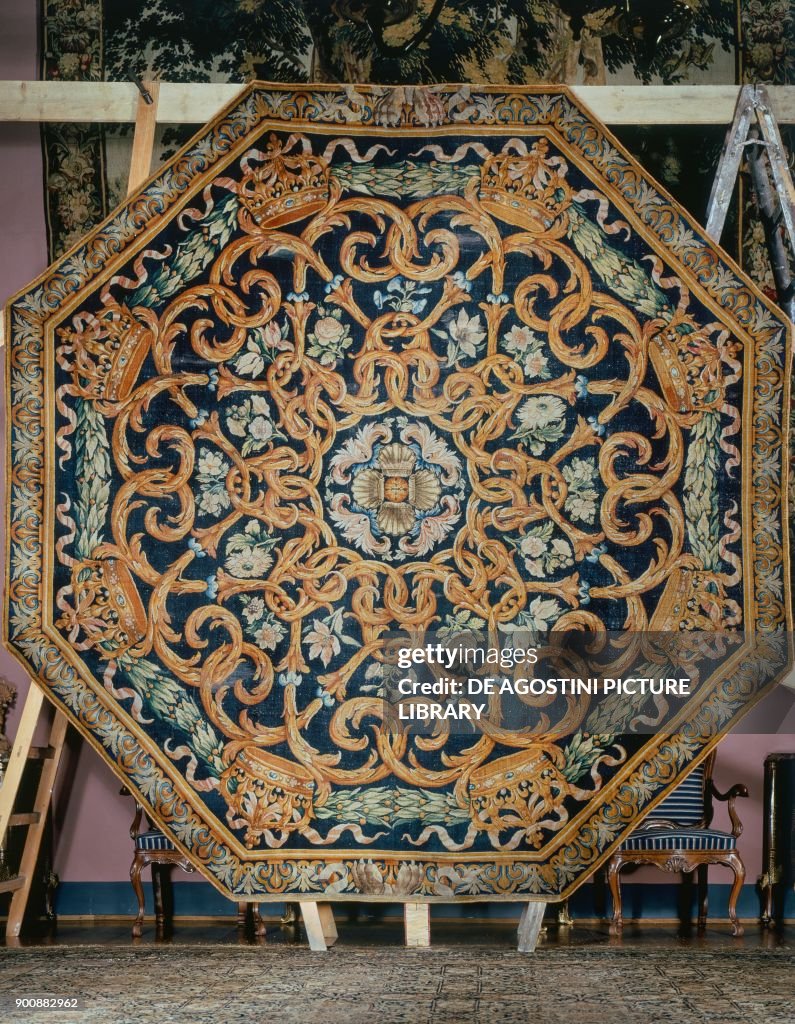 Octagonal Motif Octagonal savonnerie with floral motifs, probably the central... News ...