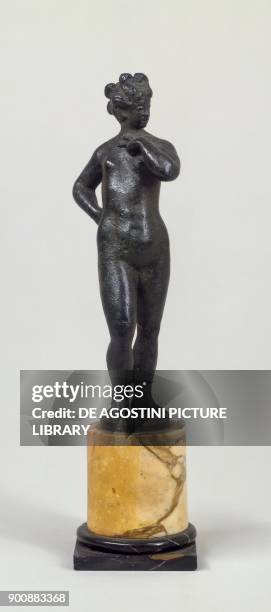 Bronze statuette of Venus, by Niccolo Roccatagliata workshop, Venice, Italy, 16th century.