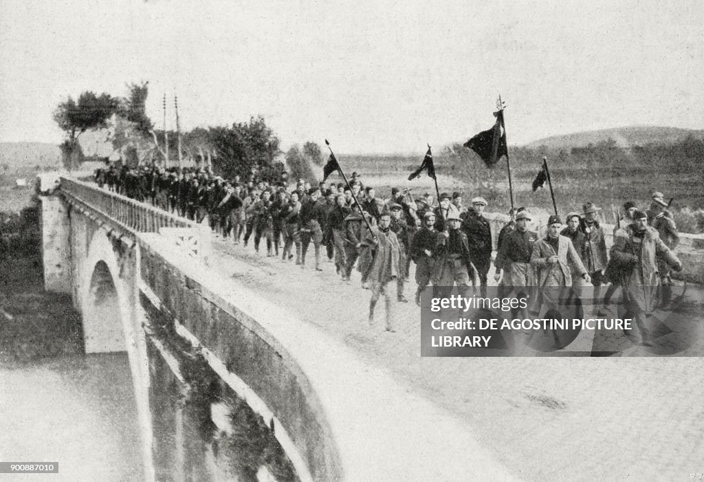 Fascist column on Salario bridge, Rome