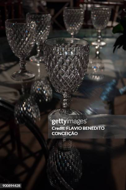 glasses on the table in restaurant - ribeirão preto stock pictures, royalty-free photos & images