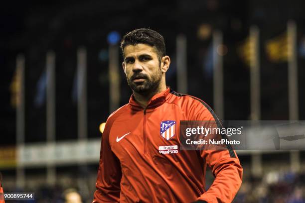 Diego Costa from Spain of Atletico de Madrid during the Copa del Rey Spanish King's Cup match between Lleida v Atletico de Madrid, at Camp d'Esports...