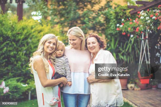 family portrait - great grandmother stock pictures, royalty-free photos & images