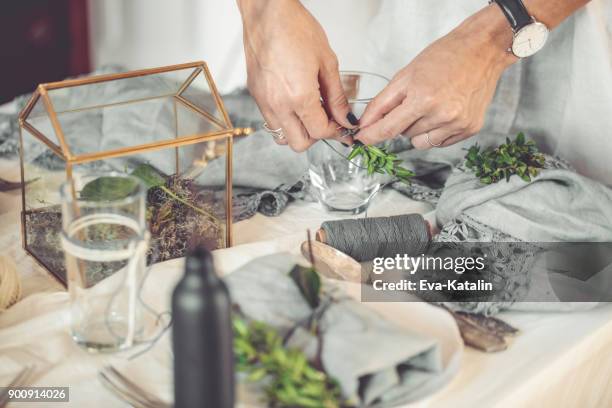 dukningen - table setting design scandinavian bildbanksfoton och bilder